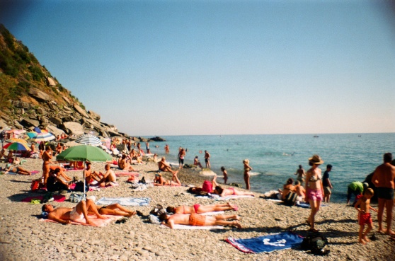 Vernazza, Cinque Terre, Italy shot on 35mm film using a lomography La Sardina camera