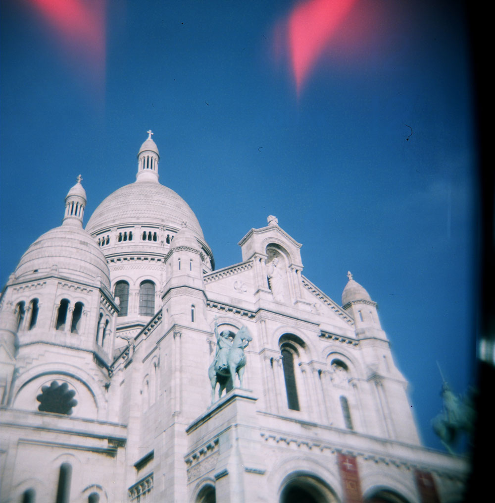 Sacre Coeur, Paris, France | Taken on a Holga 120N film camera