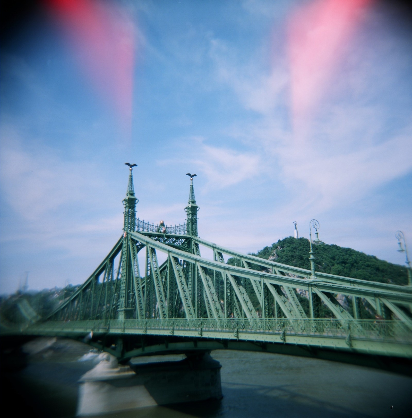 Liberty Bridge, Budapest—taken with a Holga 120N on 120 colour film