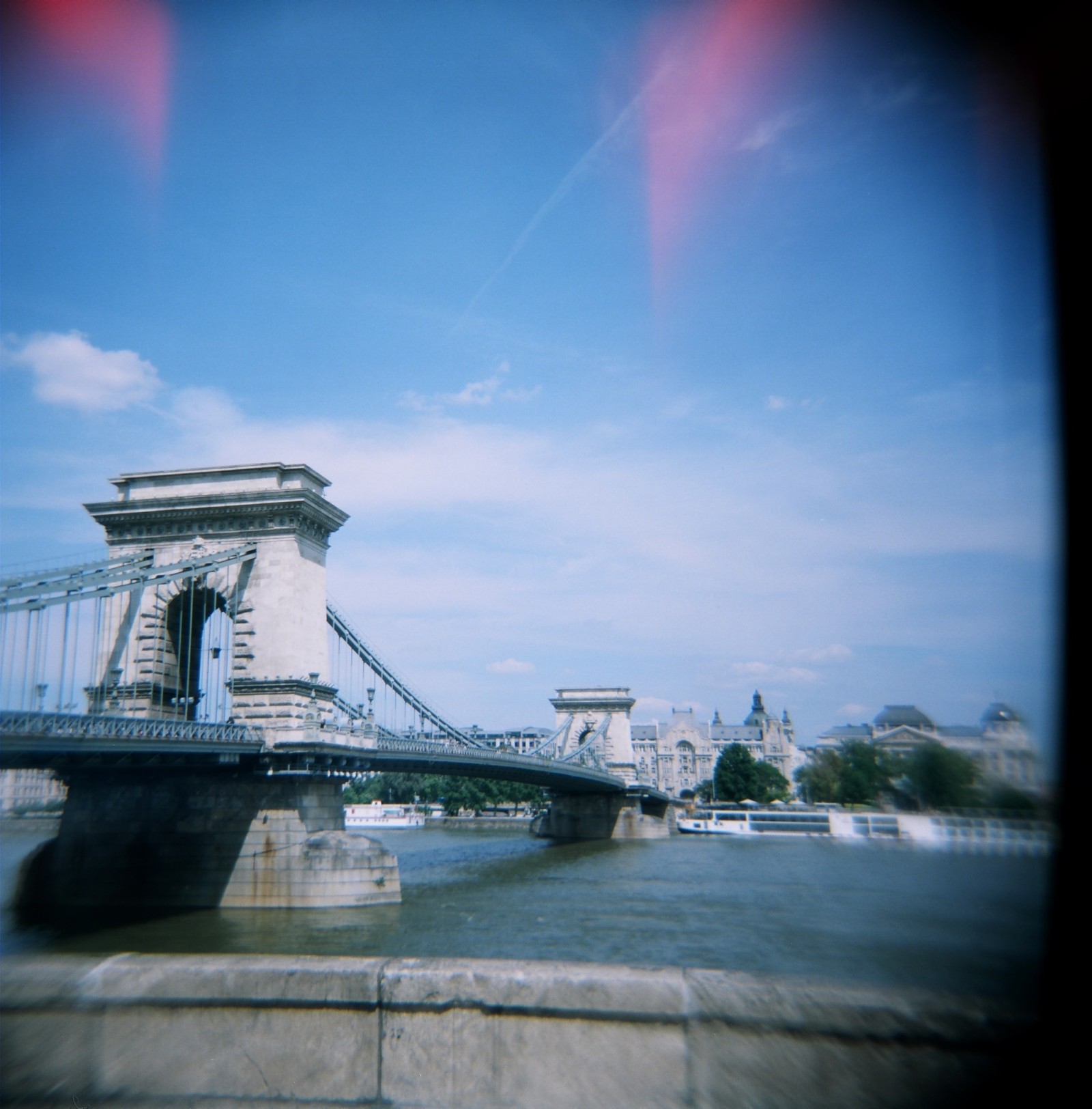 Chain Bridge, Budapest | Taken on a Holga 120N using 120 colour film